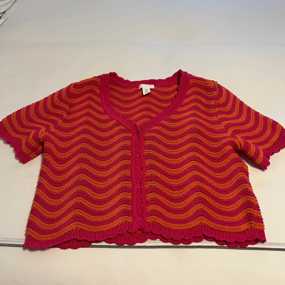 Colorful Striped Knit Cardigan